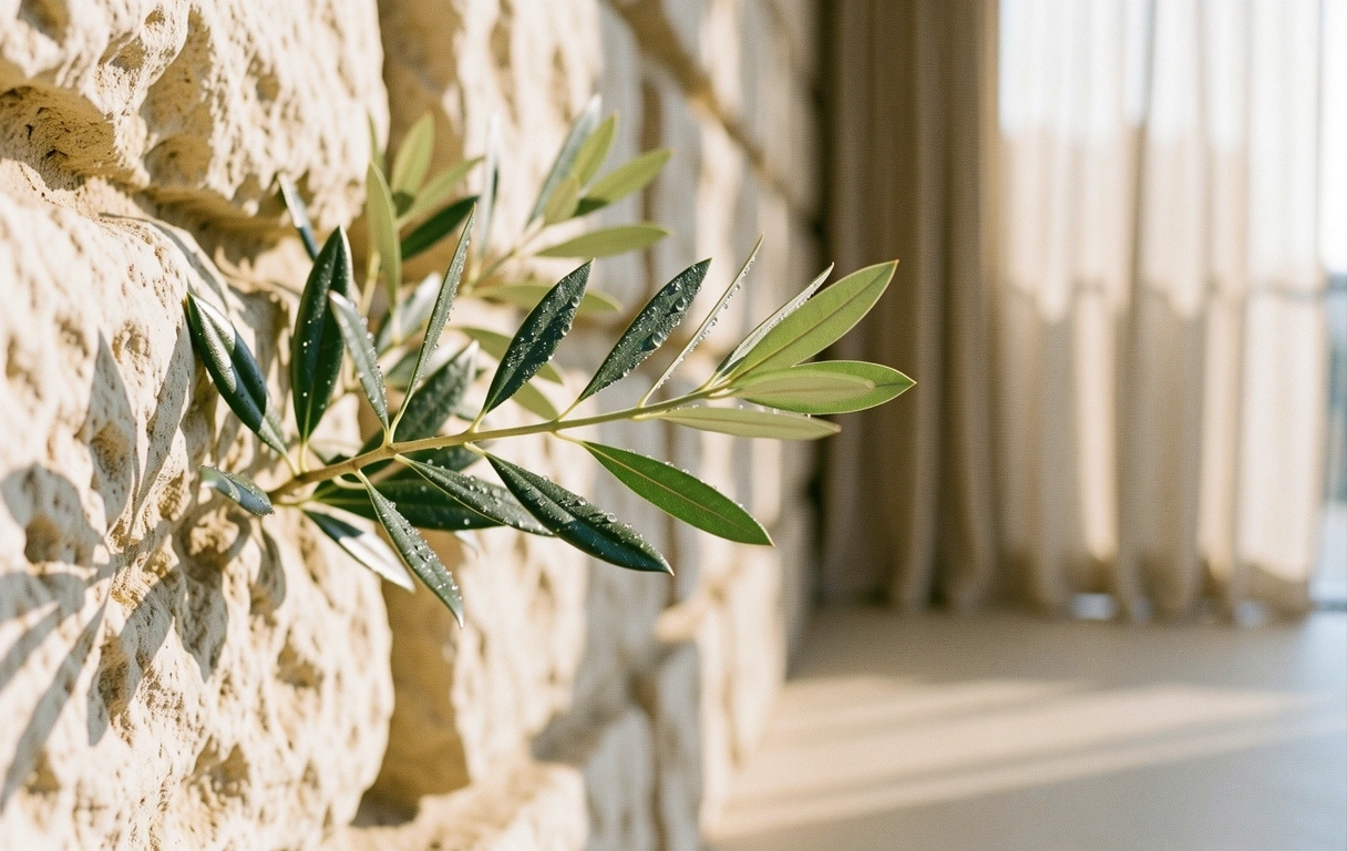 Dettaglio botanico all'alba